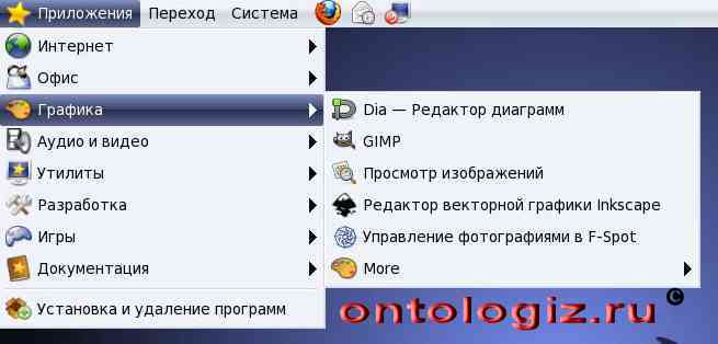 Меню "Графика"